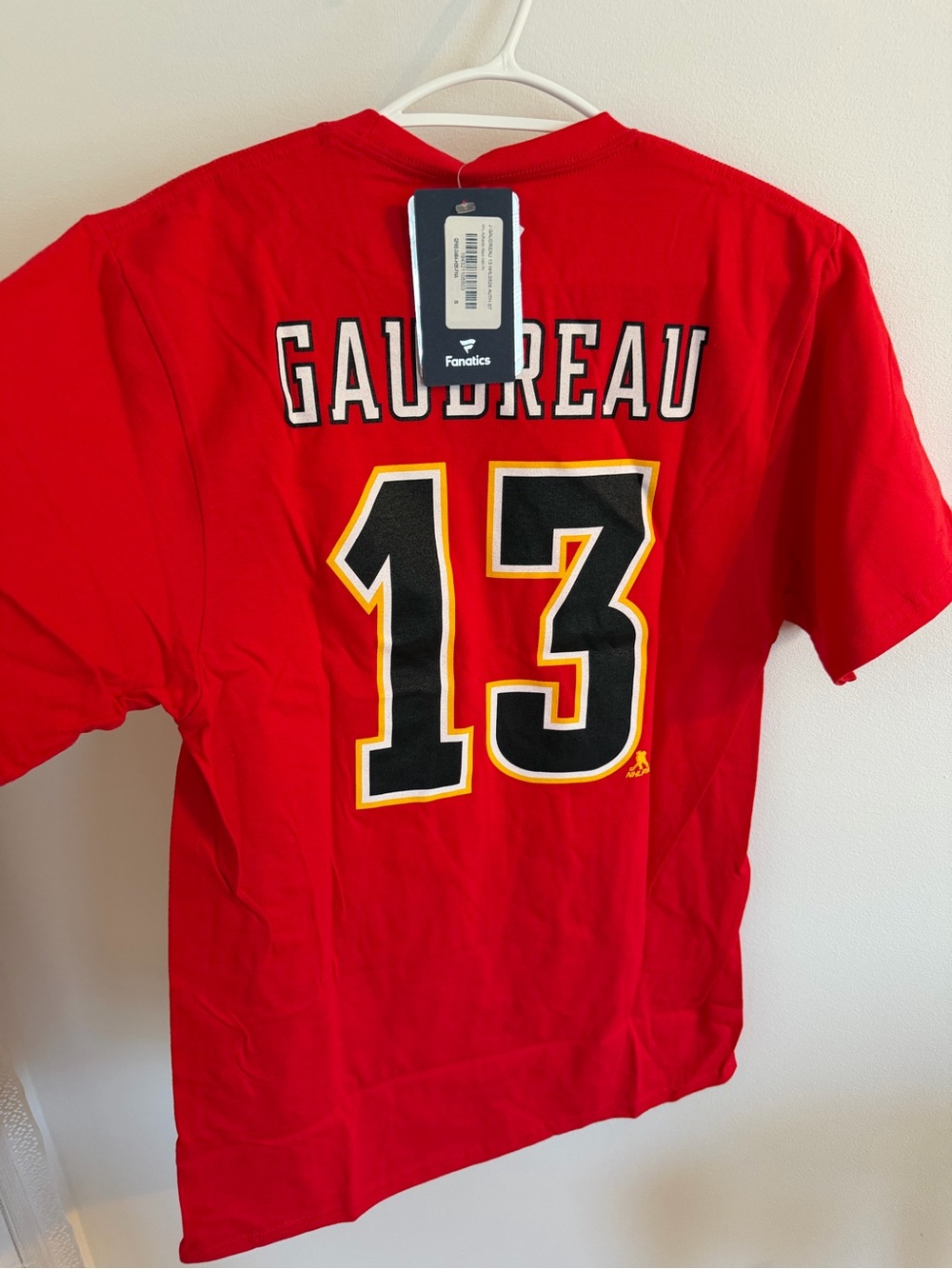 Fanatics Red NHL Logo V-Neck Tee